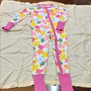 Angel Dear Flower Power zip up one piece outfit in a size 18-24 mo.